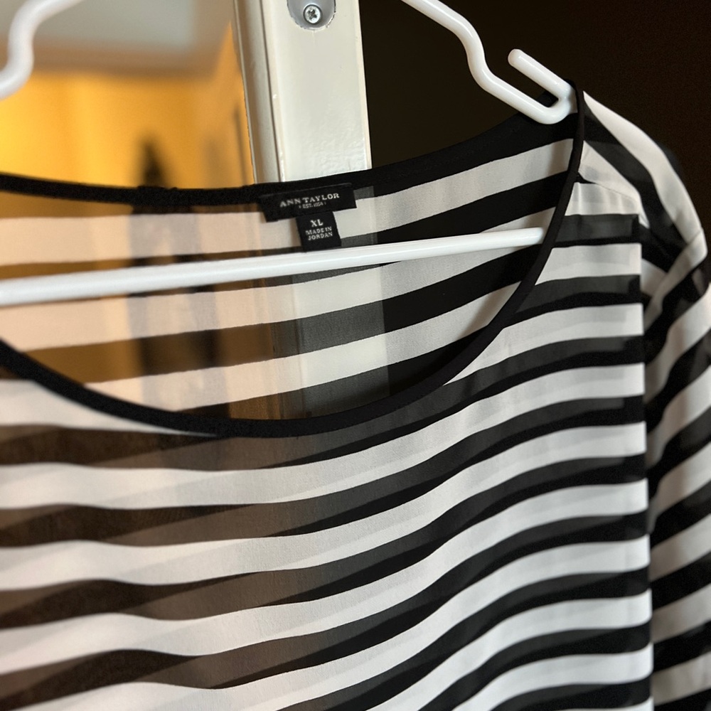 Ann Taylor stripe blouse - Picture 4 of 4